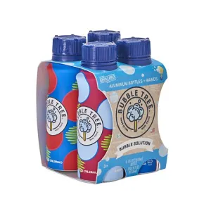 Aluminum Bubble Bottle 4-Pack
