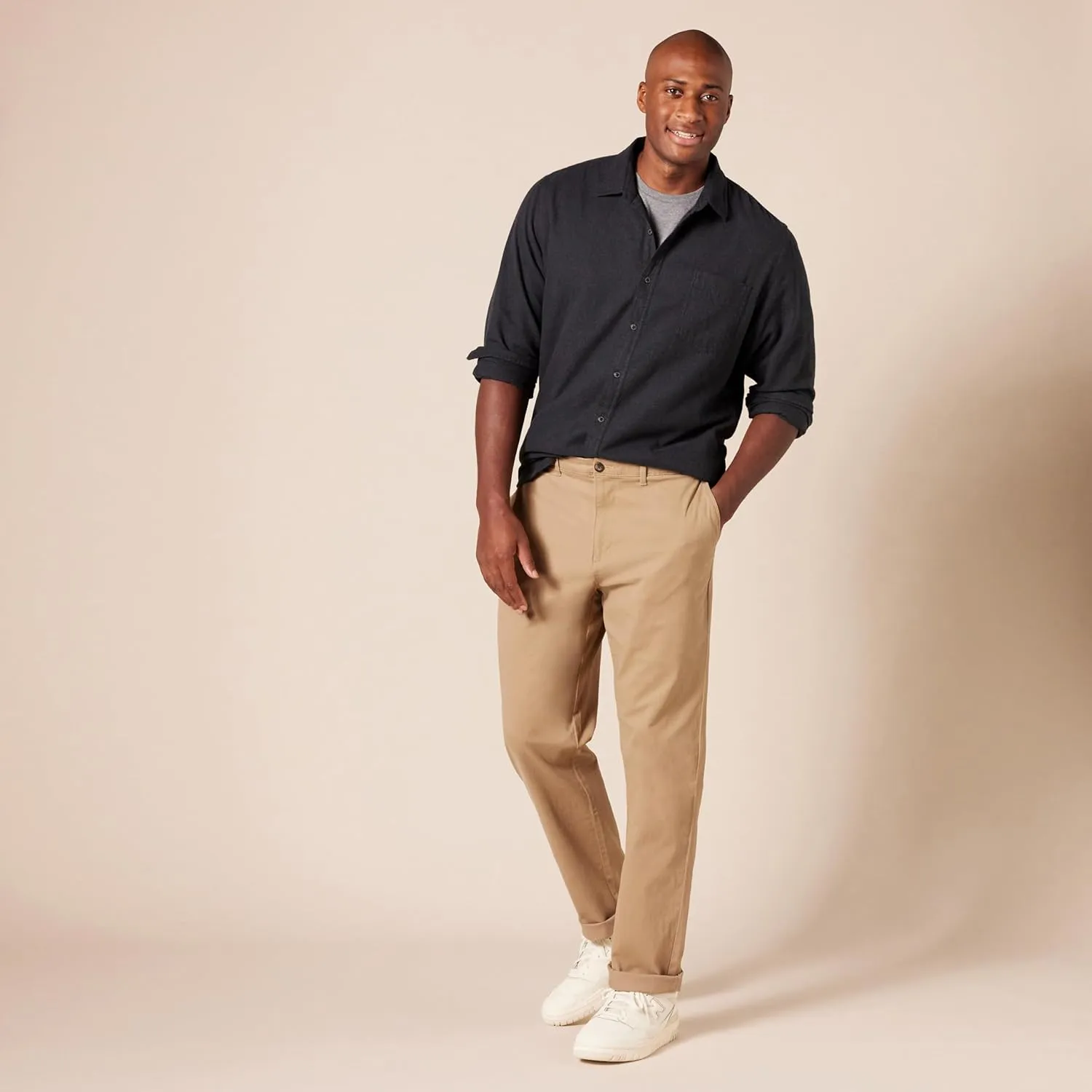 Amazon Essentials Men's Athletic-Fit Casual Stretch Chino Pant (Available in Big & Tall)