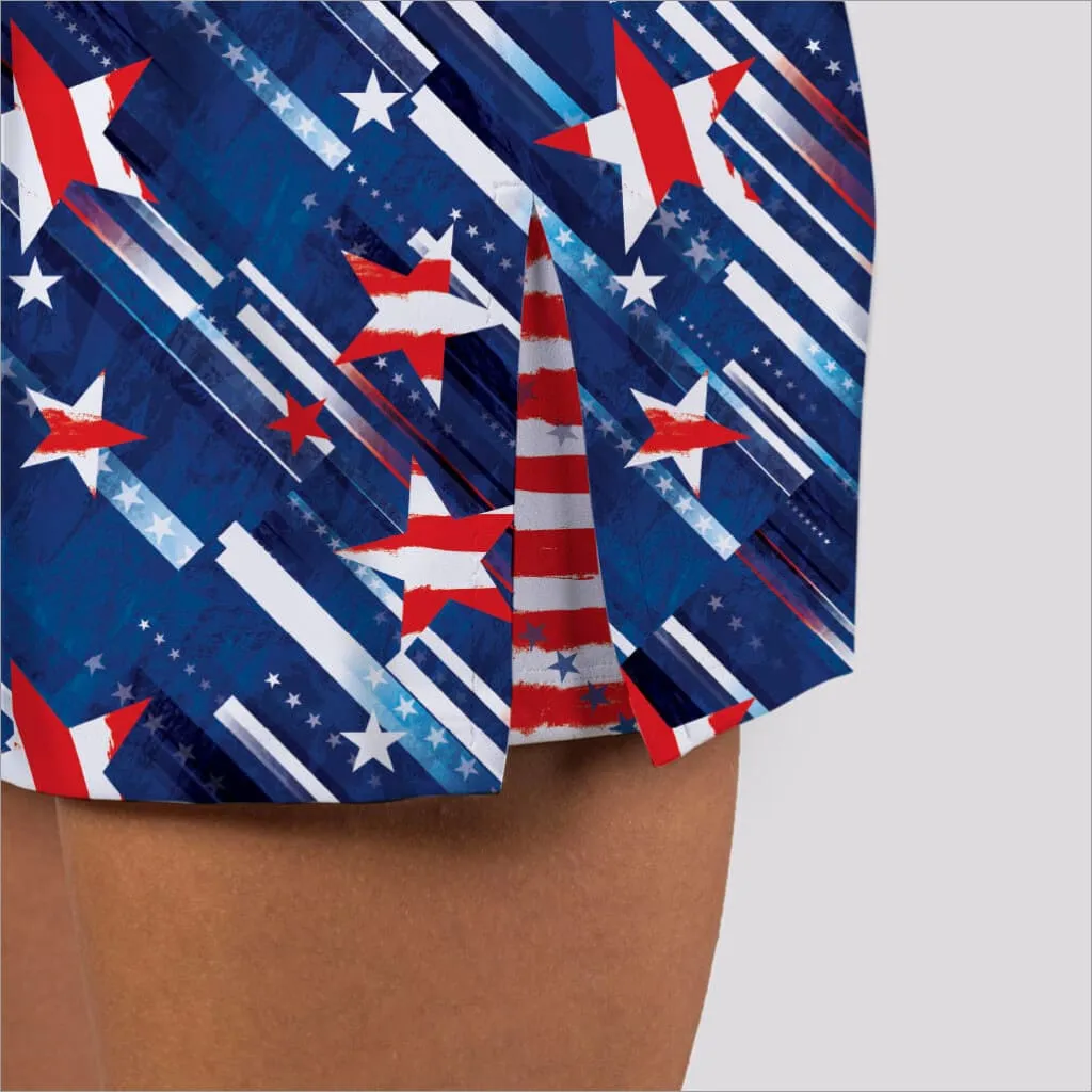 AMERICA PRINT SKORT