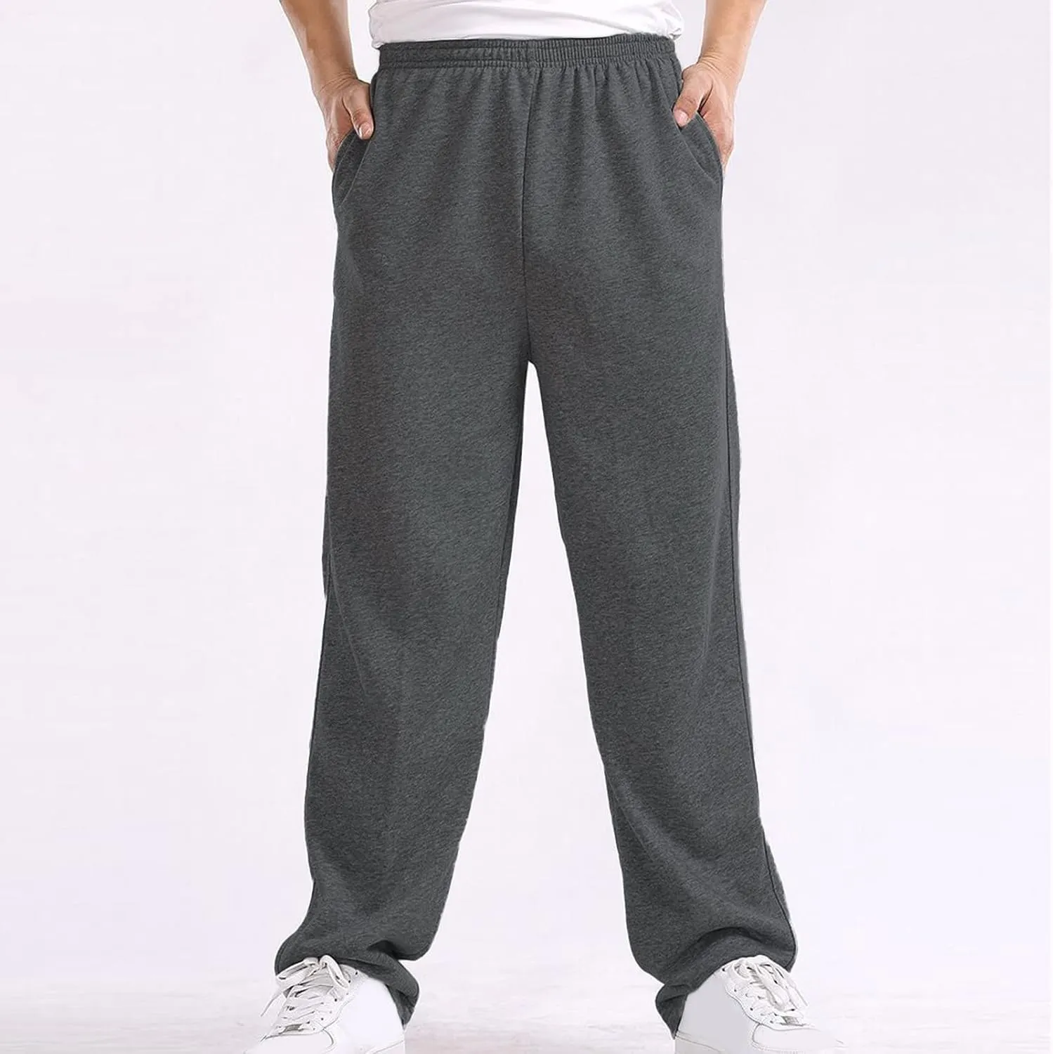 Cargo Trousers for Men Sweatpants for Men Fashion Men's Sport Color Bandage Casual Loose Sweatpants Drawstring Pant