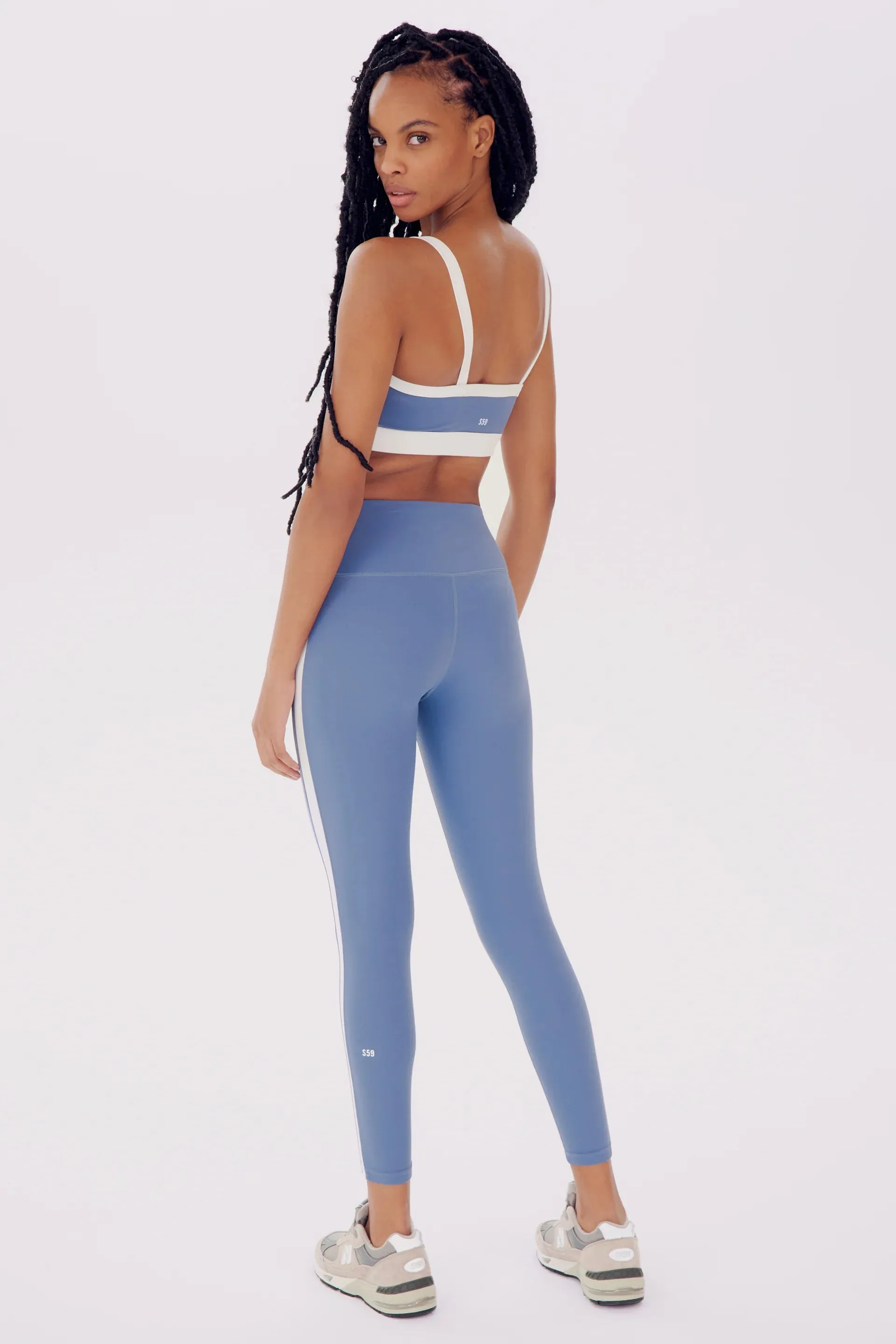 Clare High Waist Rigor in Steel Blue