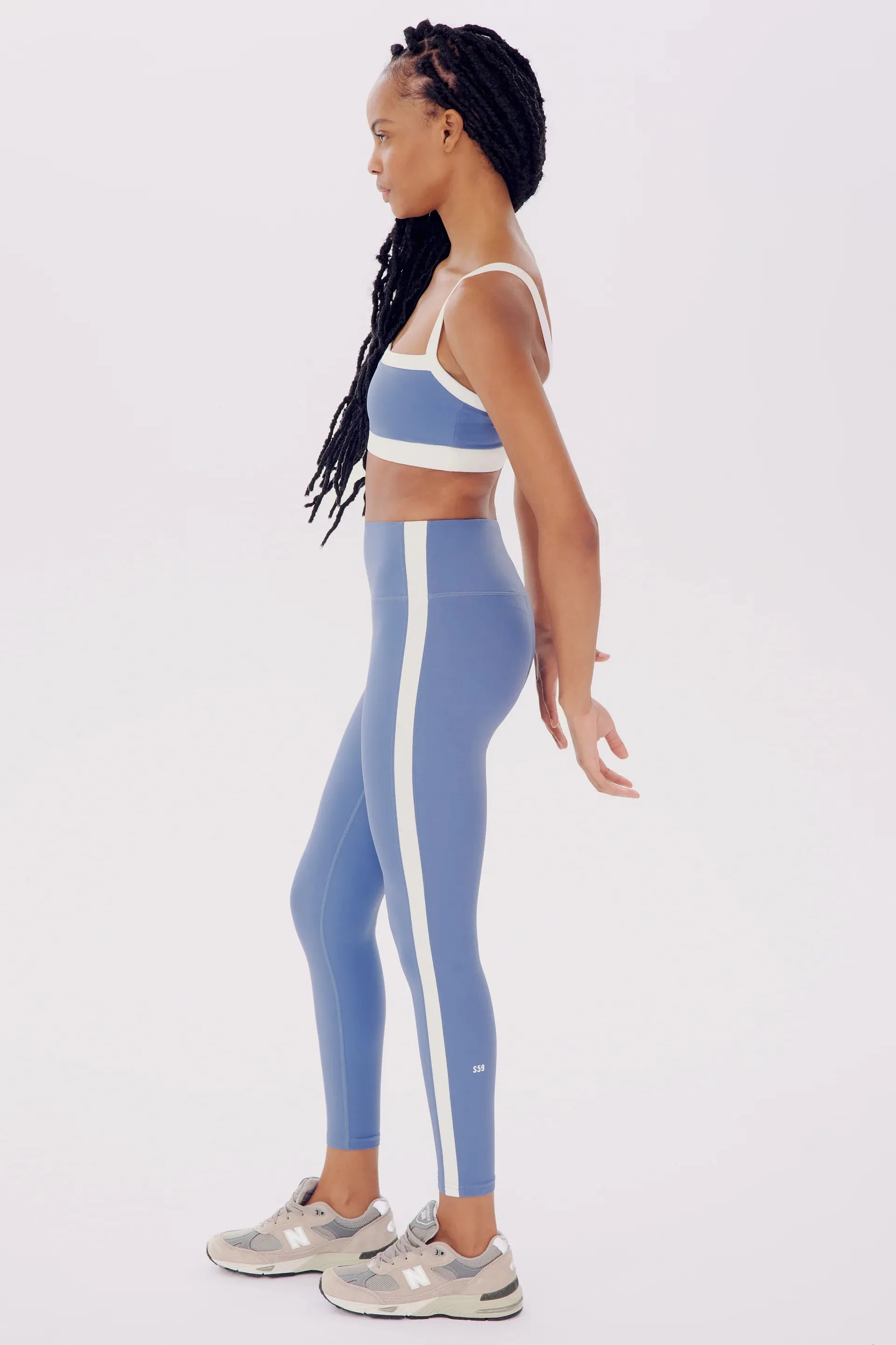 Clare High Waist Rigor in Steel Blue