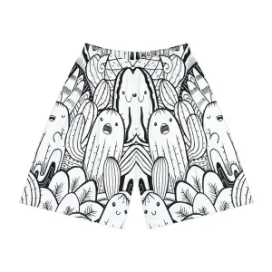 Doodle Cactus - Inovax Men’s Sports Shorts