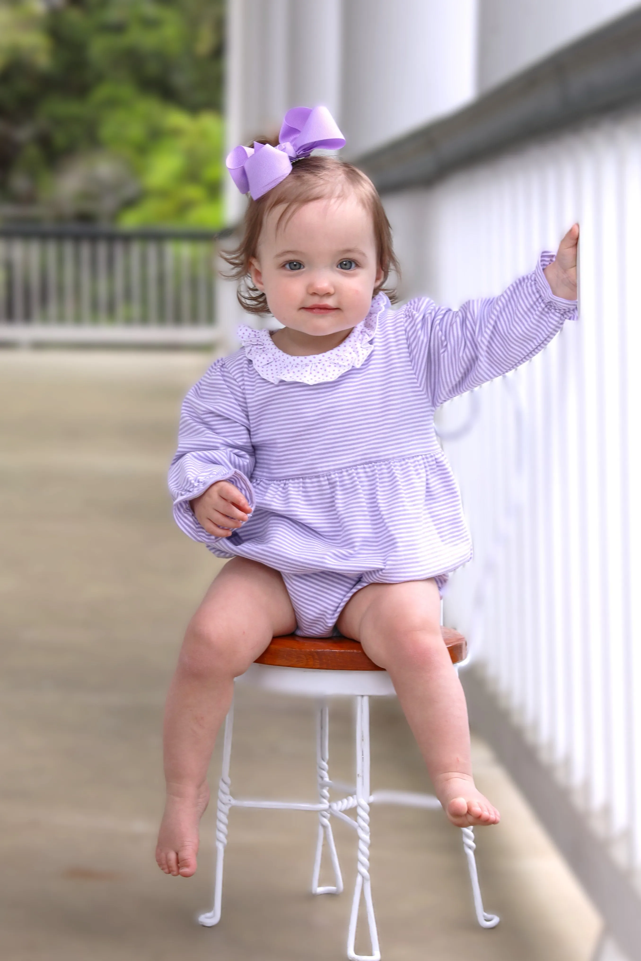 Georgia Bubble- Lavender Stripe