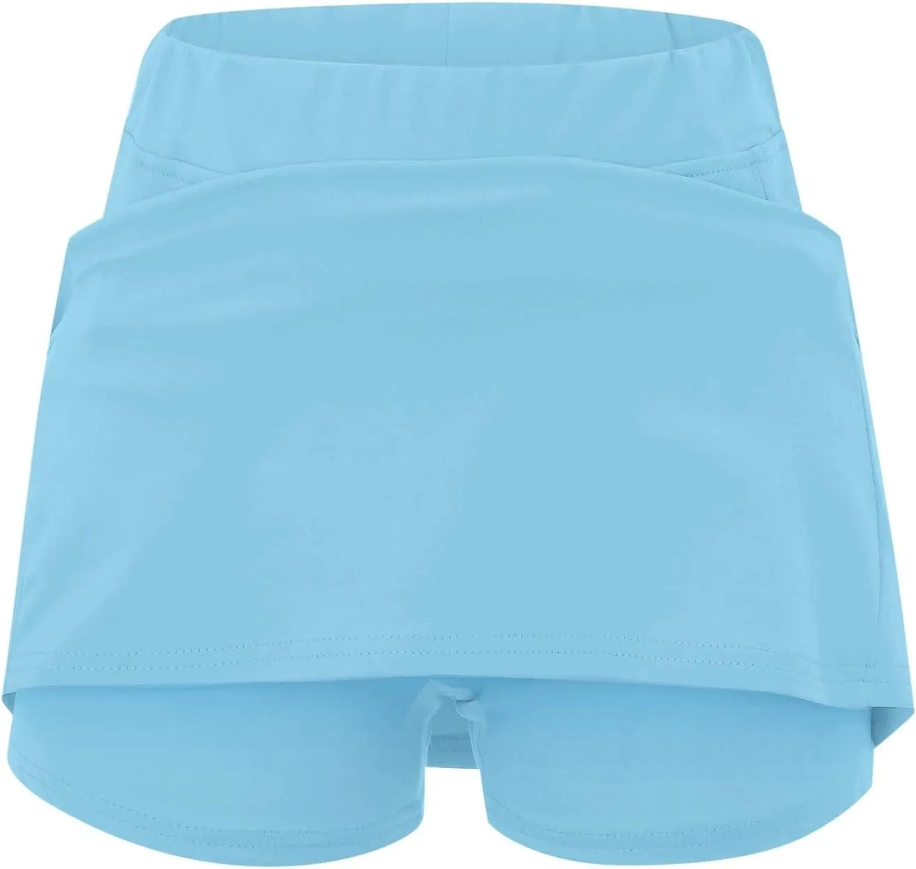 Golf Skirts for Women High Waistd Midi Tennis Skorts with Pockets Tummy Control Stretchy Aline Yoga Skirt with Shorts
