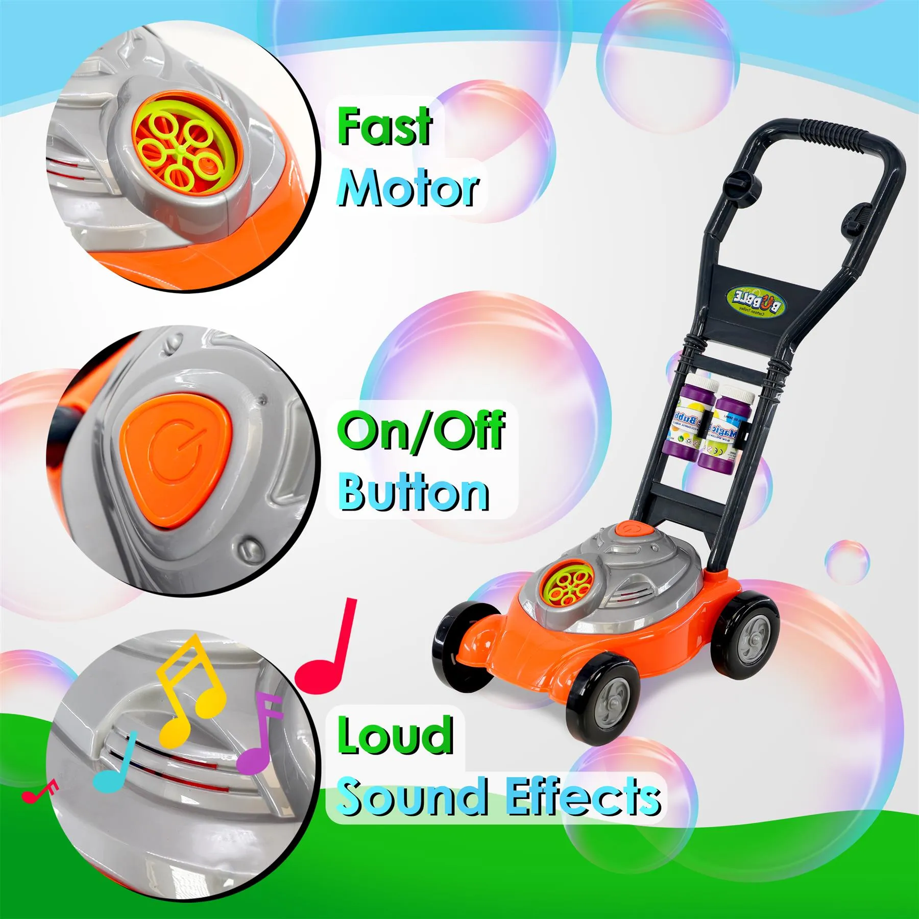 Kids Bubble Mower Bubble Blowing Toy