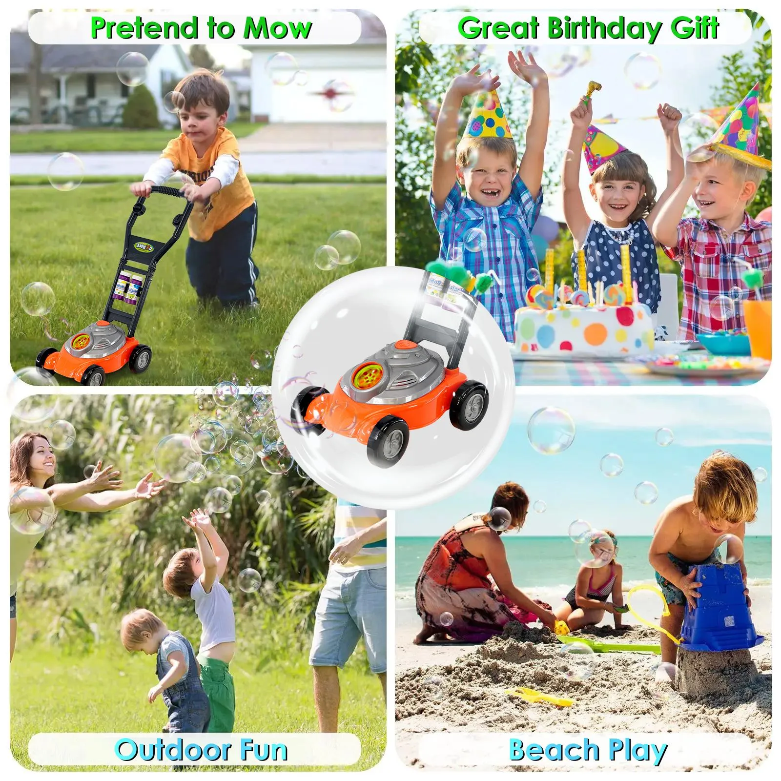 Kids Bubble Mower Bubble Blowing Toy