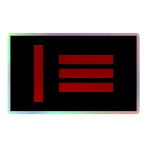 Master Slave Pride Flag Holographic Sticker