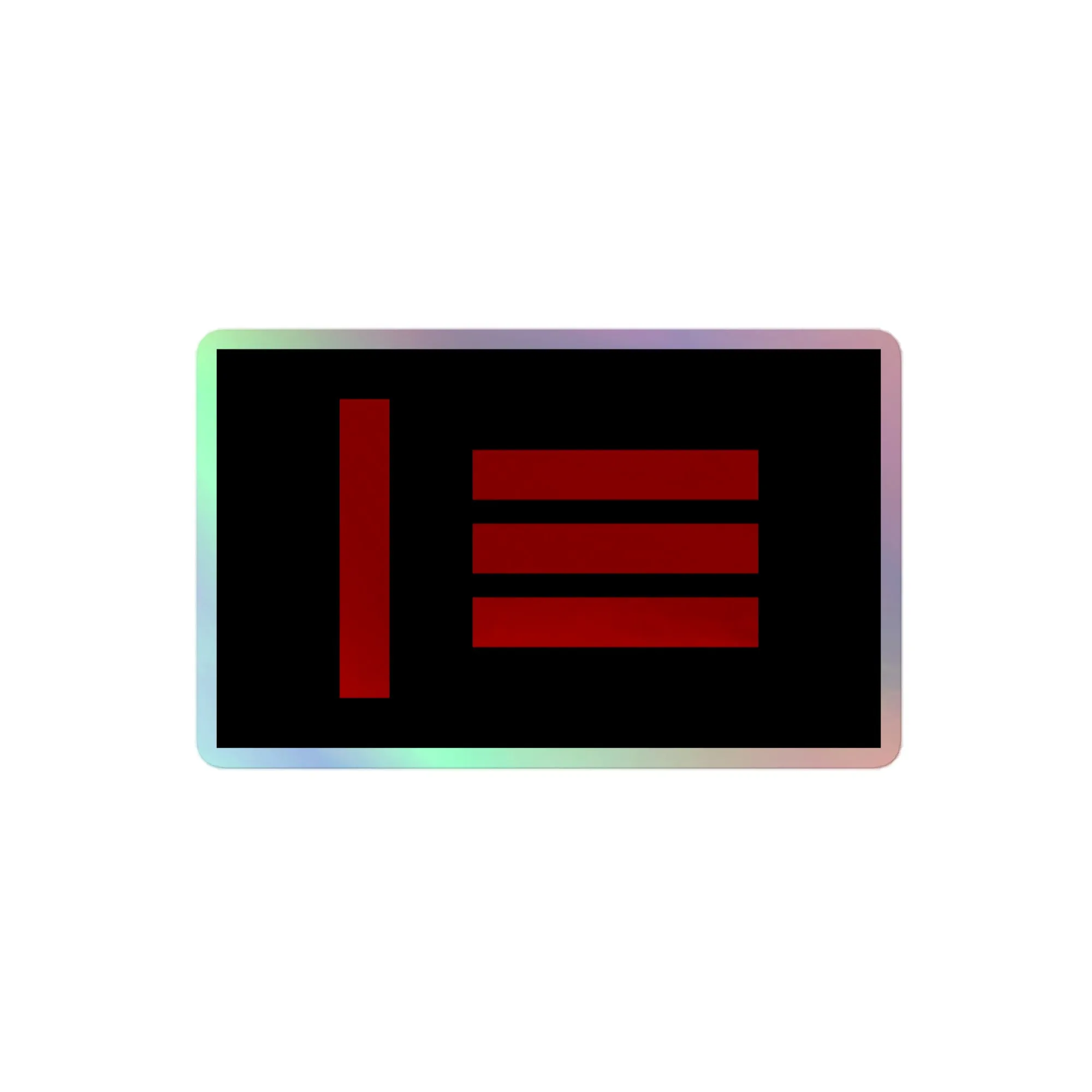 Master Slave Pride Flag Holographic Sticker