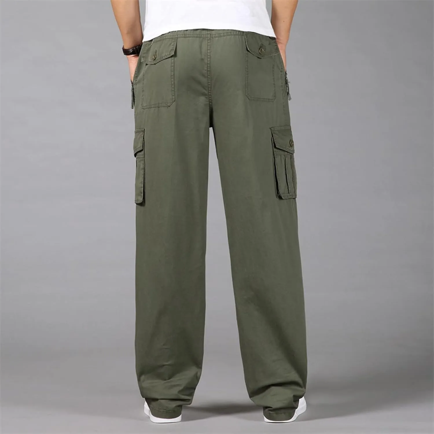 Mens Sweatpants with Pockets Big and Tall Heavyweight Cargo Pants Men's Slim Jogger Pants Tapered Athletic Sweatpants