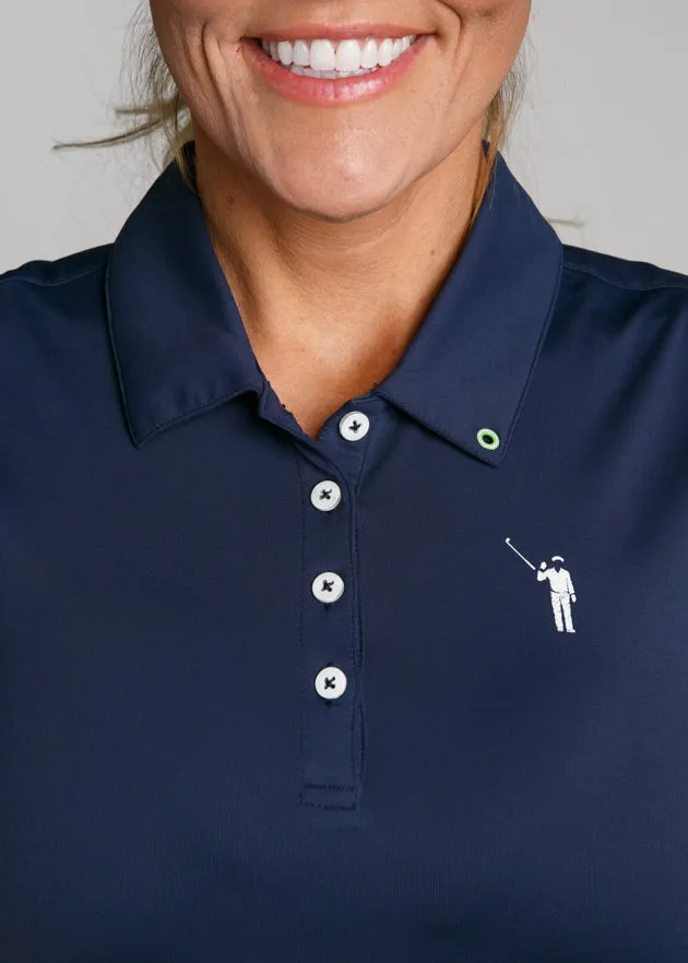 Murray Women's A-Line Sleeveless Polo | Navy