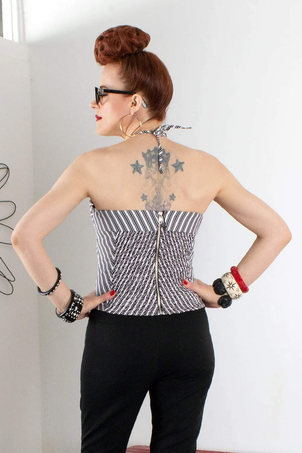 Parade on the Prado Vamp Bustier Top - FINAL SALE