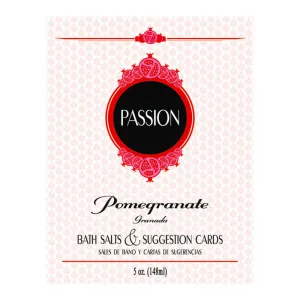 Passion Bath Salts & Suggestion Cards - Pomegranate