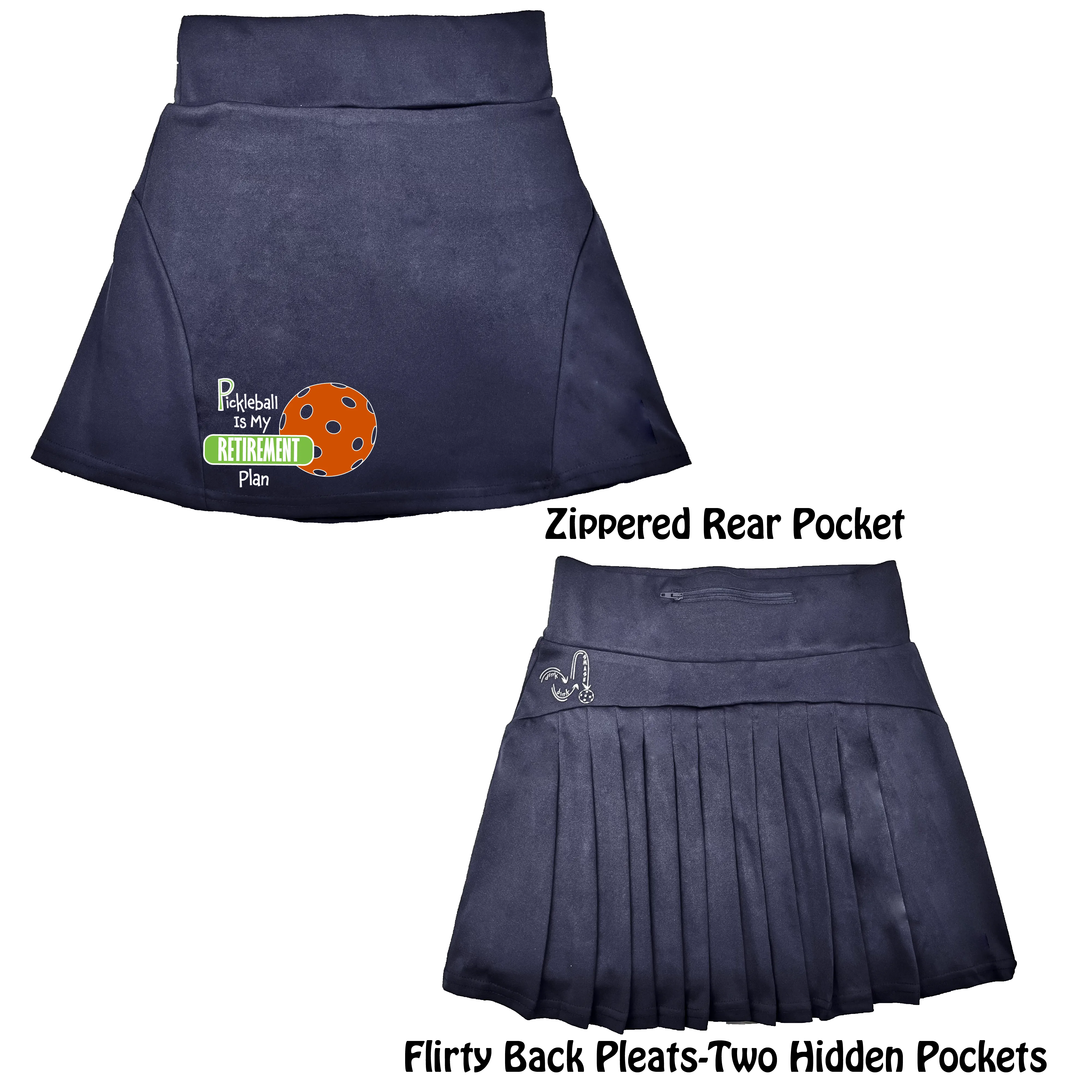 Pickleball Is My Retirement Plan | Women's Flirty Pickleball Skort