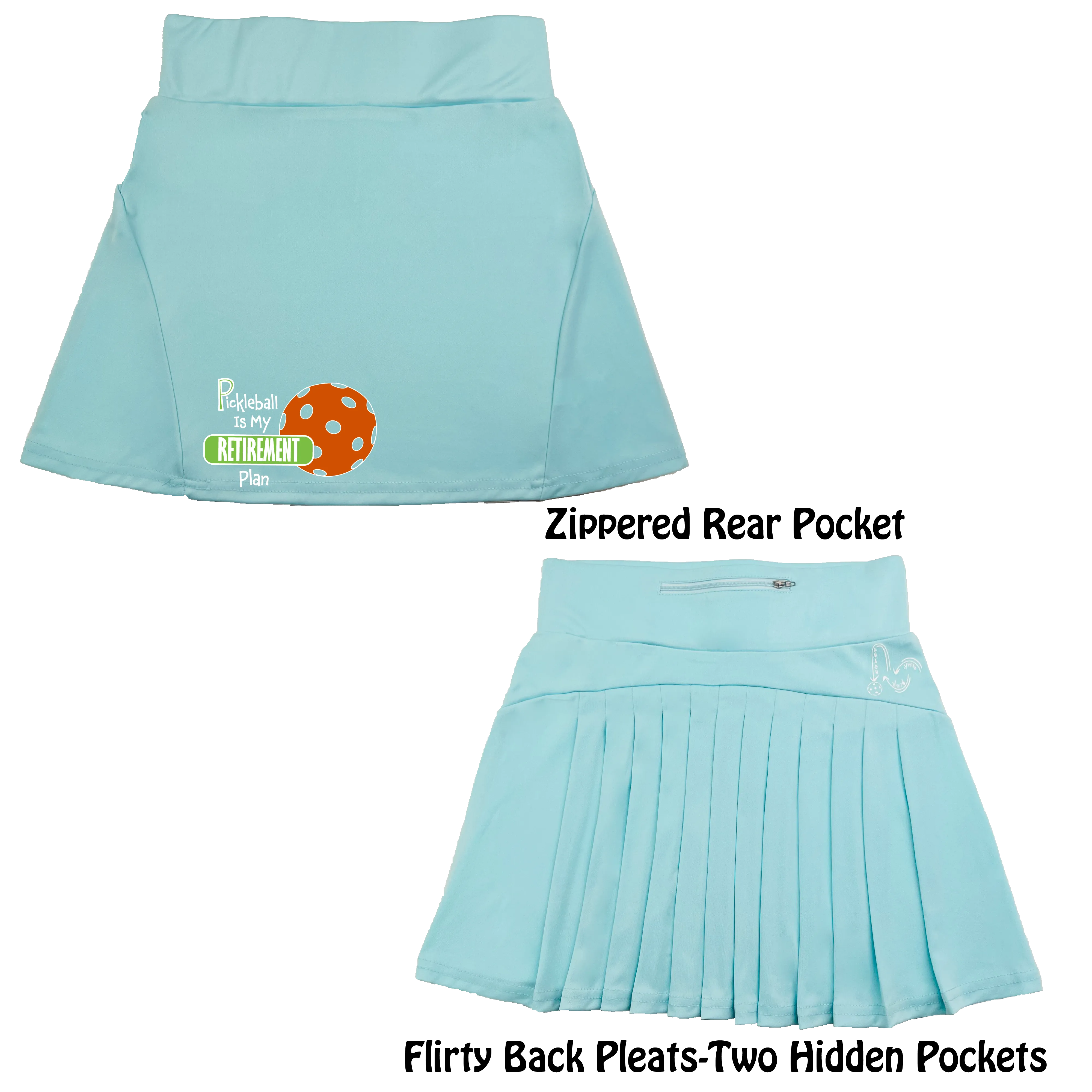 Pickleball Is My Retirement Plan | Women's Flirty Pickleball Skort