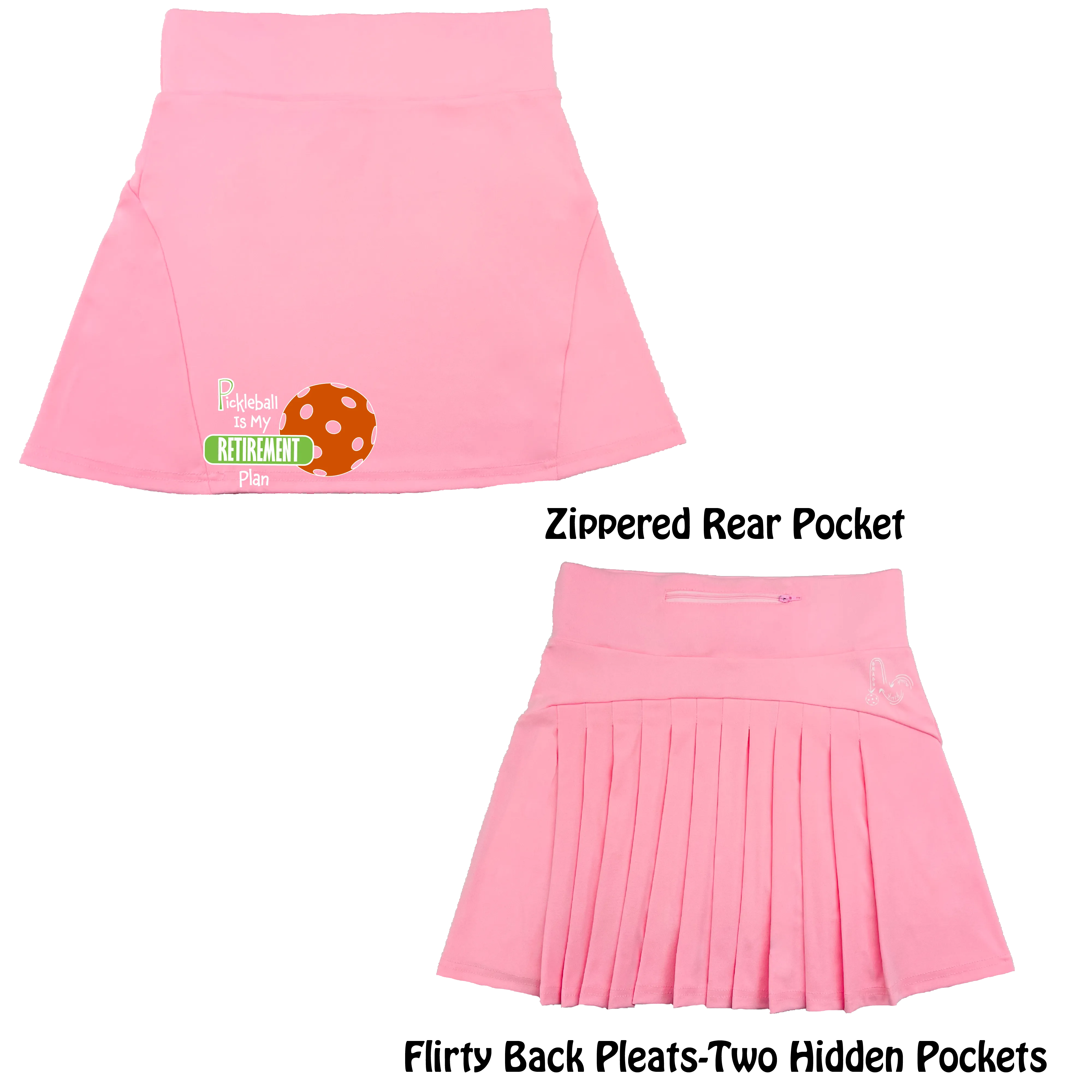 Pickleball Is My Retirement Plan | Women's Flirty Pickleball Skort