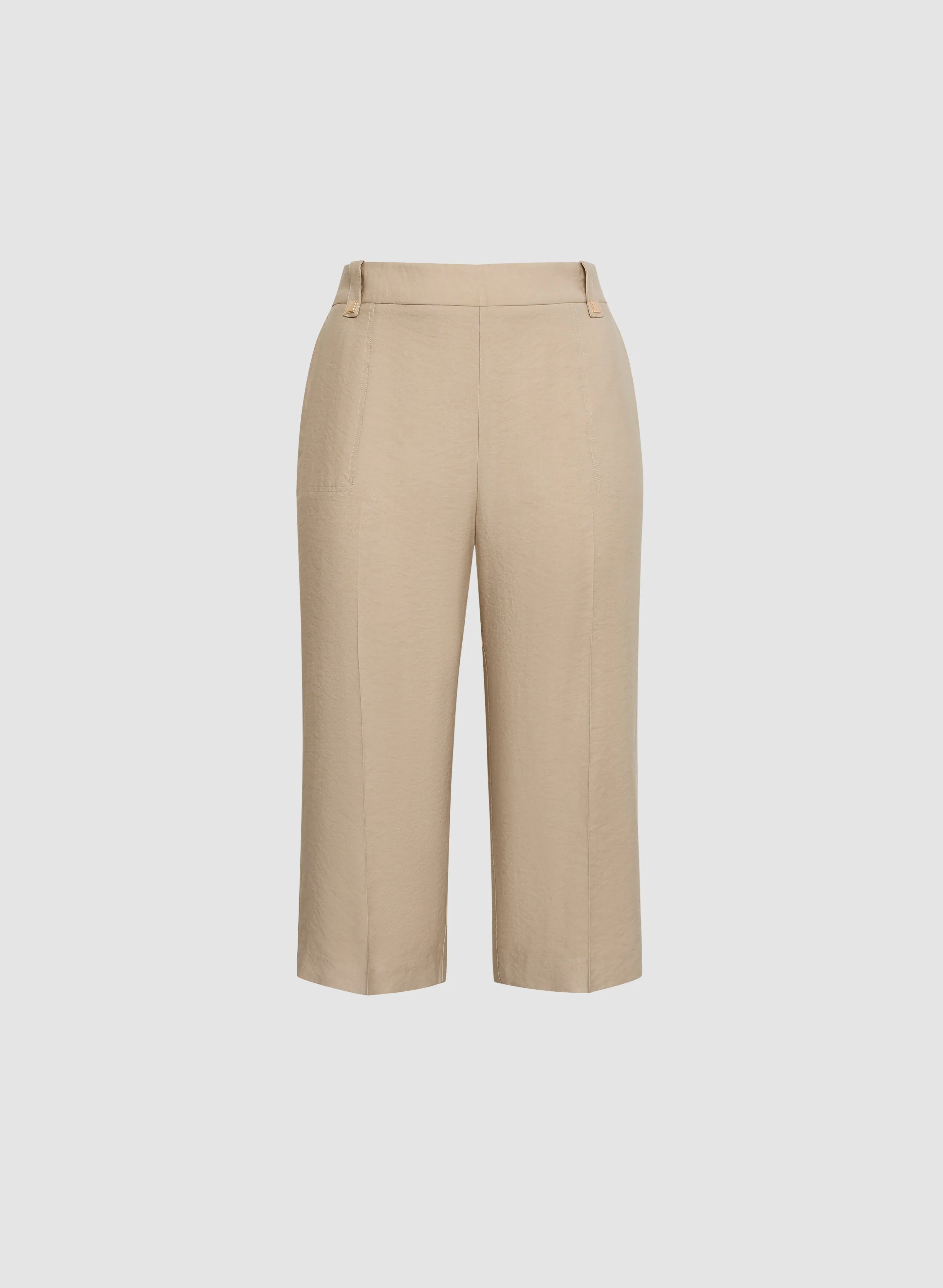 Pull-On Straight Leg Capris