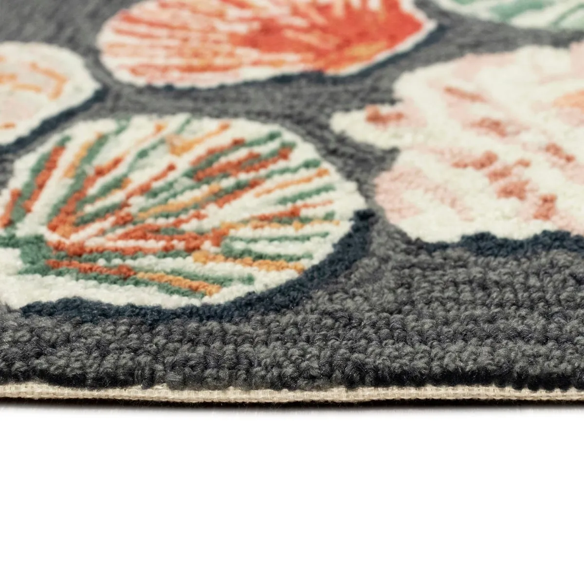 Trans-Ocean FRONTPORCH Indoor/Outdoor Hand Tufted  Durable Area Rug  - Denim