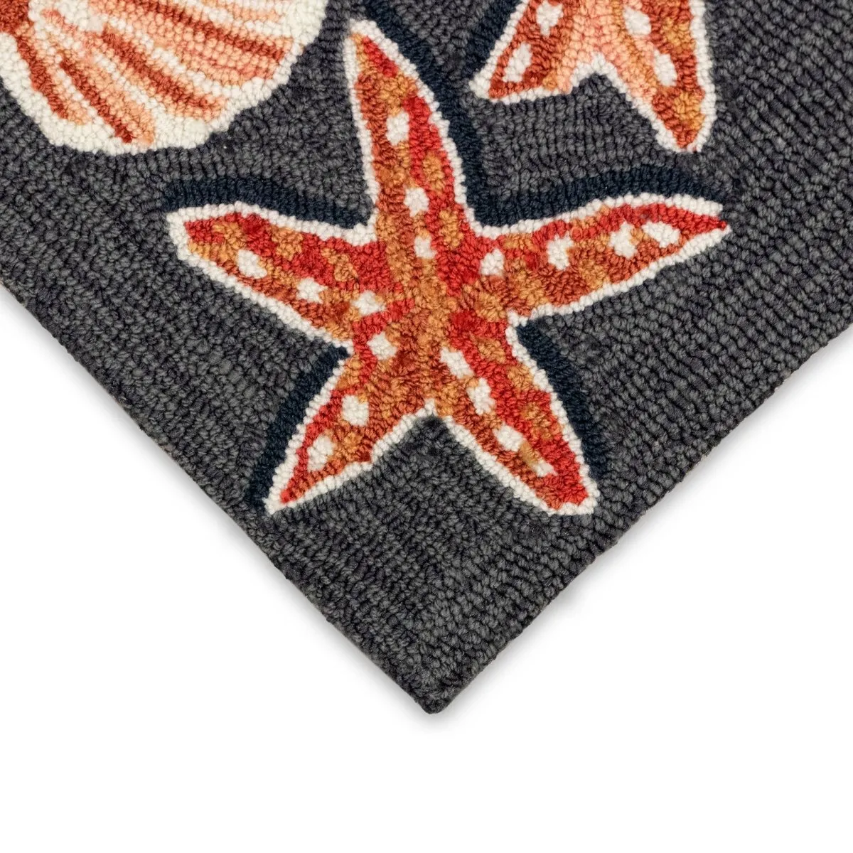 Trans-Ocean FRONTPORCH Indoor/Outdoor Hand Tufted  Durable Area Rug  - Denim