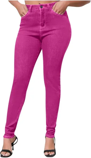 Womens Classic Jean Pants High Waisted Skinny Stretch Butt Lifting Jeans Trendy Slim Fit Denim Pants with Pockets