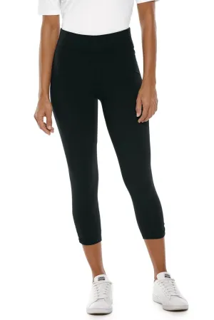 Women's Matiz Ruched Capris  |  Black