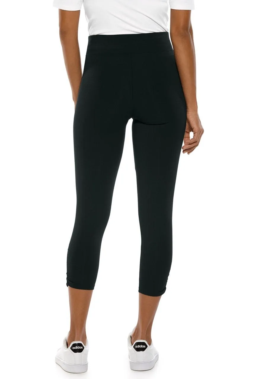 Women's Matiz Ruched Capris  |  Black
