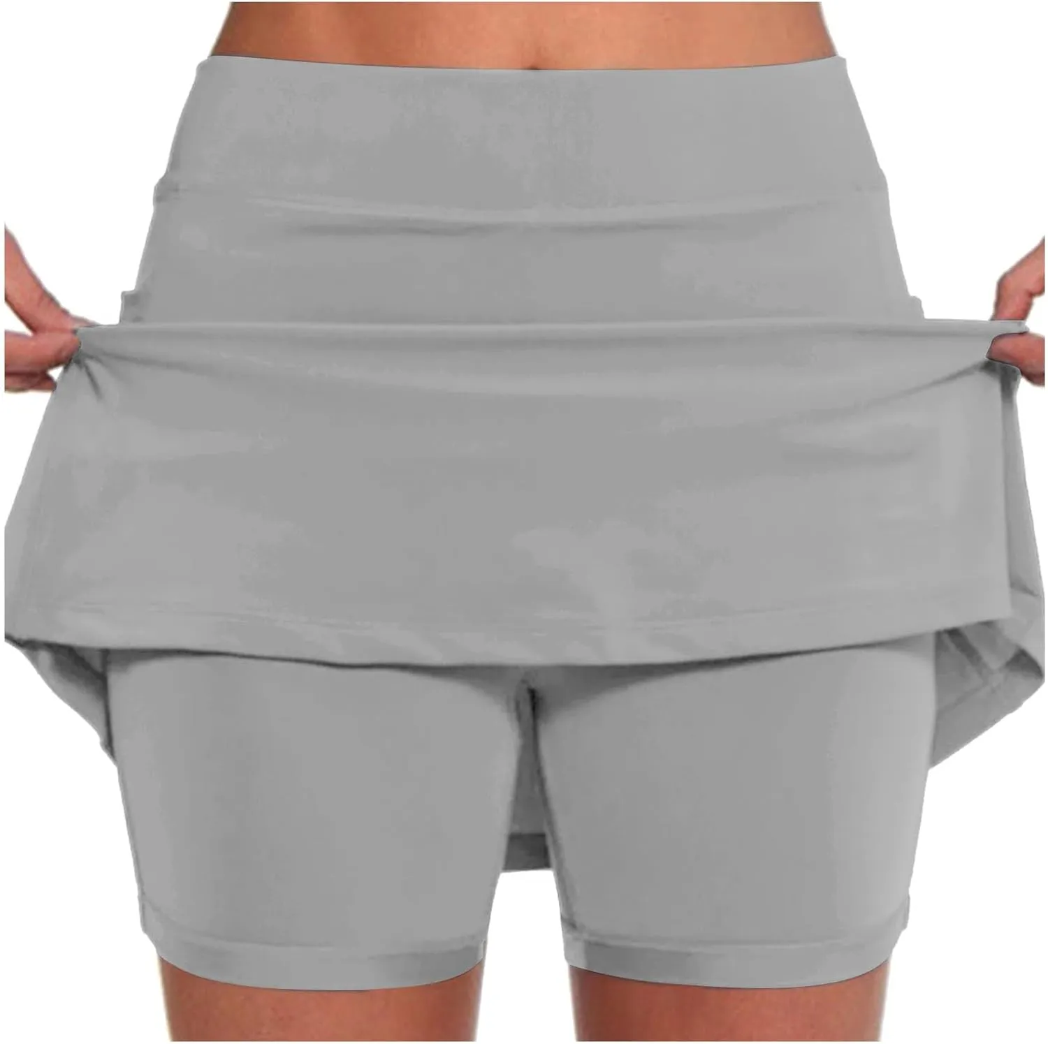 Womens Tennis Skirts with Shorts Underneath Summer Athletic Golf Skorts 2025 Workout Tummy Control Skirt with Pockets