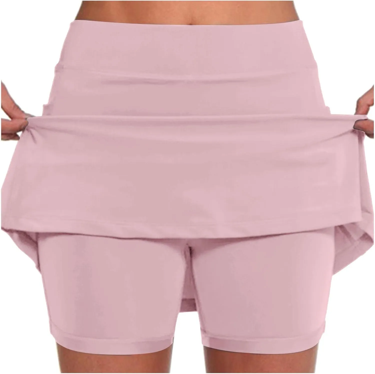 Womens Tennis Skirts with Shorts Underneath Summer Athletic Golf Skorts 2025 Workout Tummy Control Skirt with Pockets